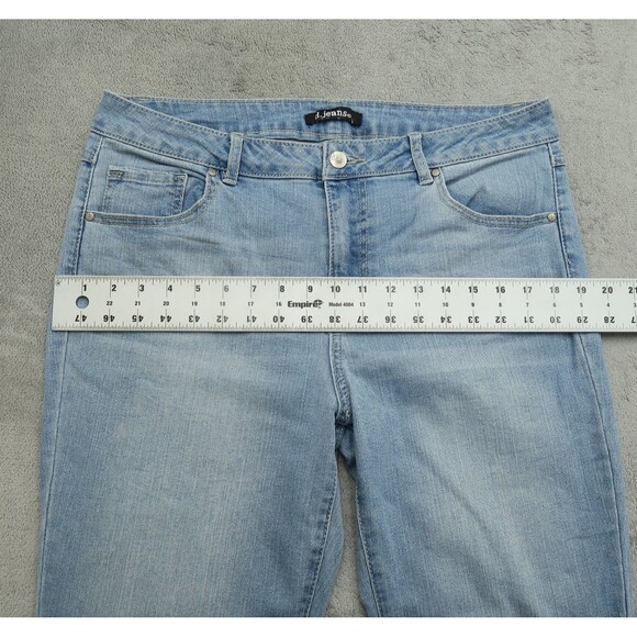 D. Jeans Women's Size 14 Blue High-Rise Straight Denim 31" Inseam Stretch - Picture 8 of 16